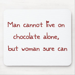 Mousepad Tapete do rato do amante do chocolate