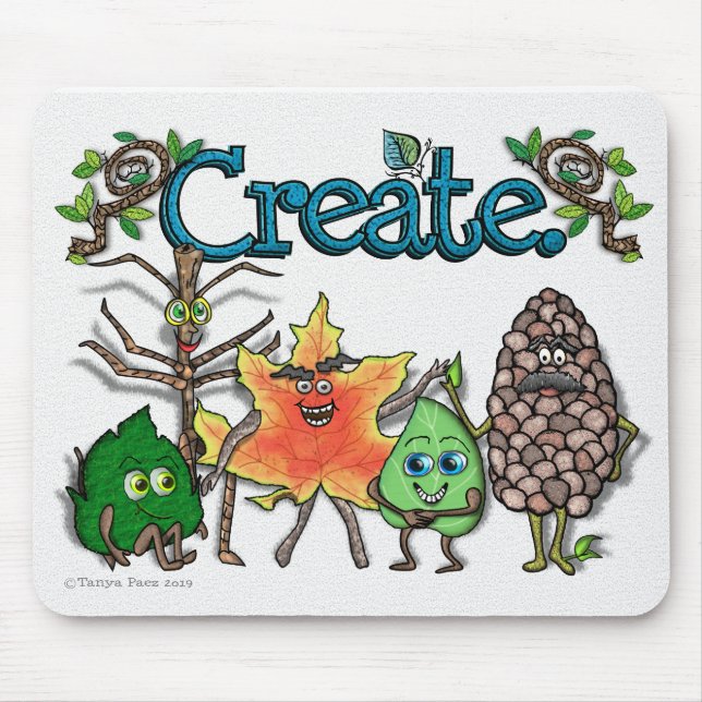 Mousepad Tapete do rato do amigo da natureza (Frente)