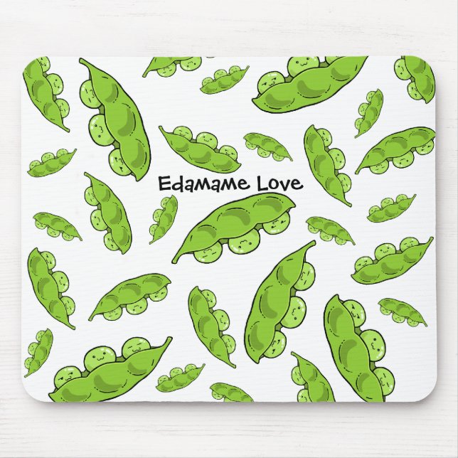 Mousepad Tapete do rato do amor de Edamame (Frente)