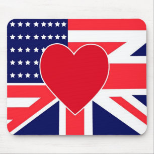 Mousepad Tapete do rato do amor de USA/UK