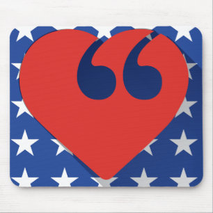 Mousepad Tapete do rato do amor dos EUA da liberdade de