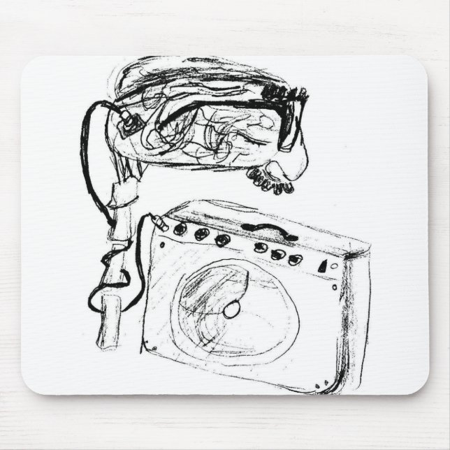 Mousepad Tapete do rato do ampère do cérebro (Frente)