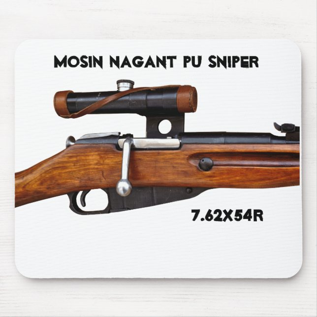 Mousepad Tapete do rato do atirador furtivo de Mosin Nagant (Frente)