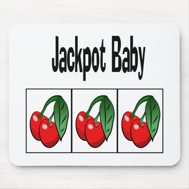 Mousepad Tapete do rato do bebê do jackpot (Frente)
