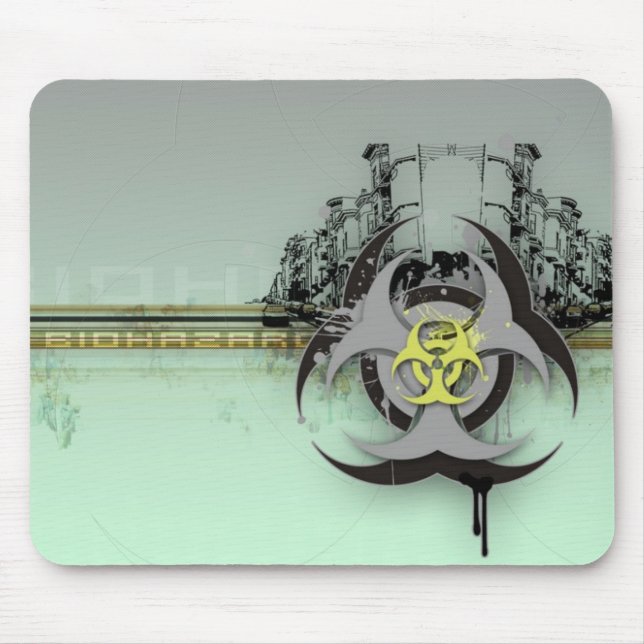 Mousepad tapete do rato do biohazard (Frente)