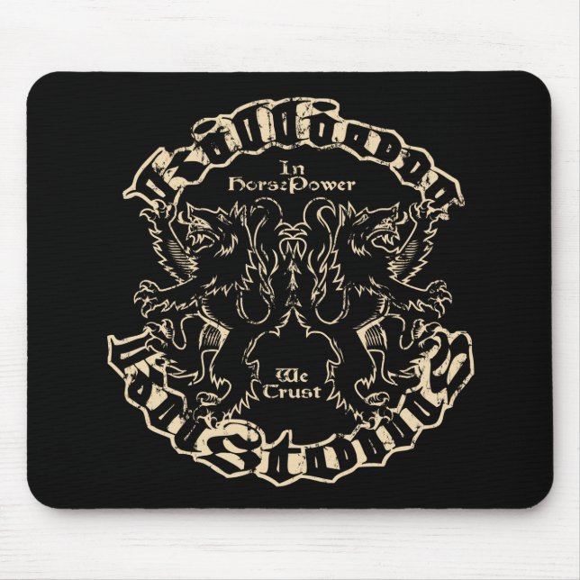 Mousepad Tapete do rato do bloco de lobo de Killions (Frente)
