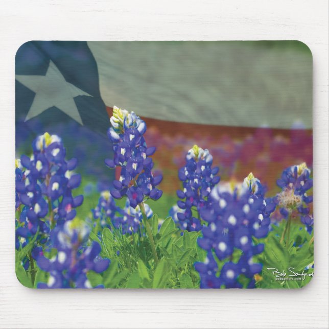 Mousepad Tapete do rato do bluebonnet de Texas (Frente)