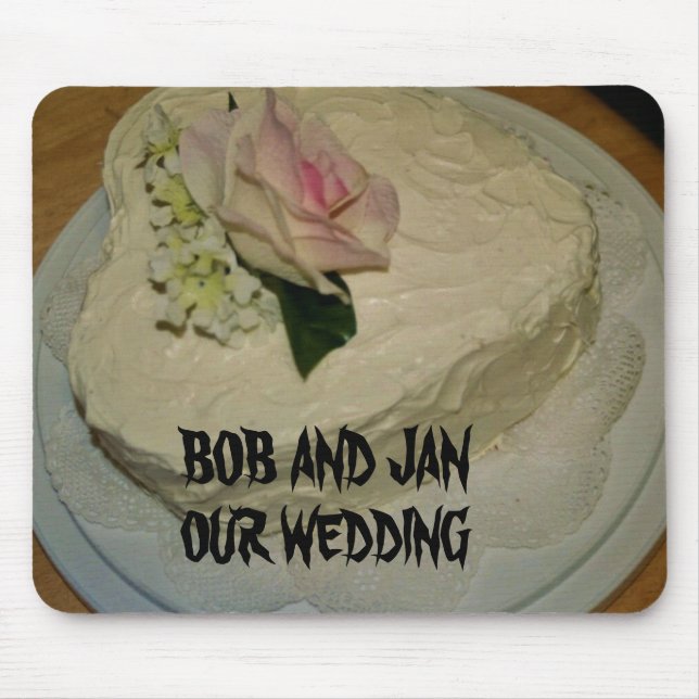 Mousepad Tapete do rato do bolo de casamento (Frente)