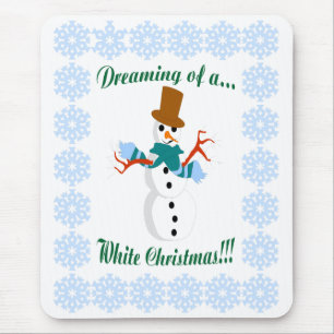 Mousepad Tapete do rato do boneco de neve