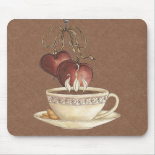 Mousepad tapete do rato do café