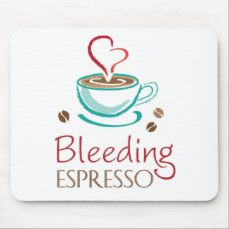 Mousepad Tapete do rato do café do sangramento