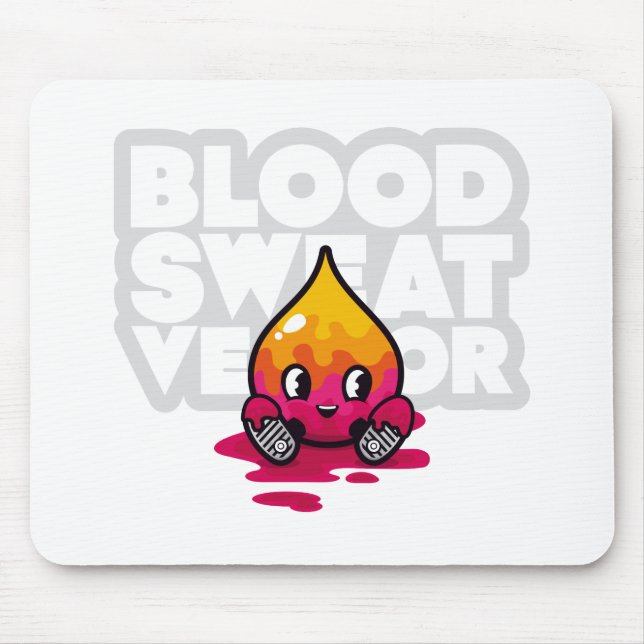 Mousepad Tapete do rato do caráter da gota de BSV (Frente)