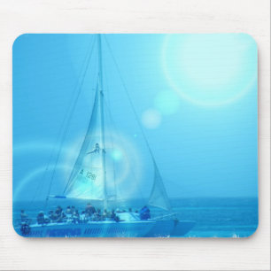 Mousepad Tapete do rato do catamarã da navigação