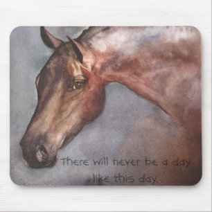 Mousepad Tapete do rato do cavalo de baía