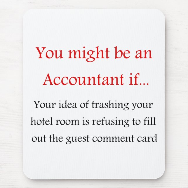 Mousepad Tapete do rato do contador (Frente)