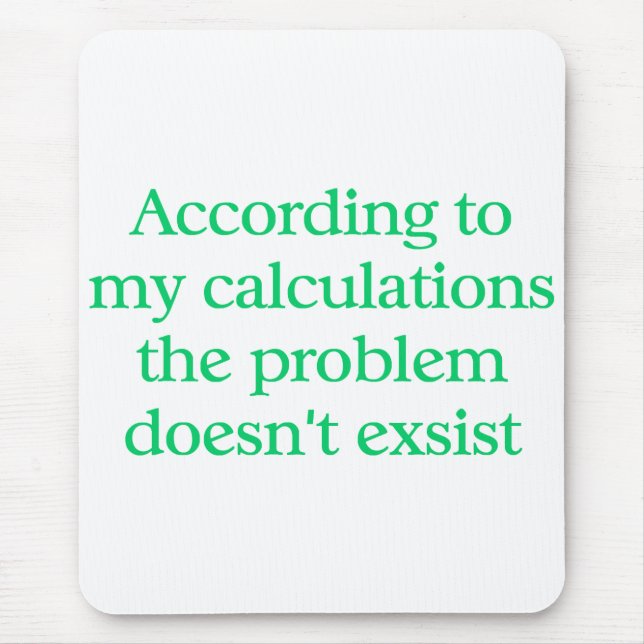 Mousepad Tapete do rato do contador (Frente)