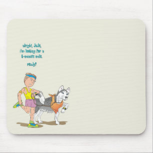 Mousepad Tapete do rato do corredor da lebre