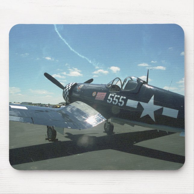 Mousepad Tapete do rato do corsário F4U-1 (Frente)