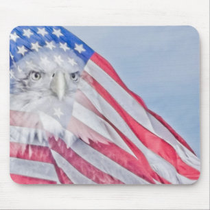 Mousepad Tapete do rato do ~ da bandeira americana & da