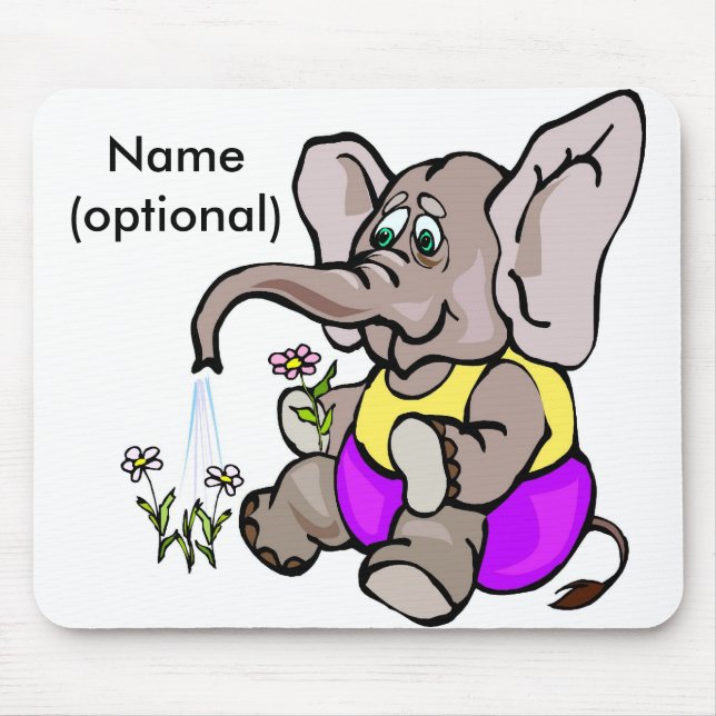 Mousepad Tapete do rato do elefante (Frente)