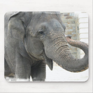 Mousepad Tapete do rato do elefante do toque de trombeta