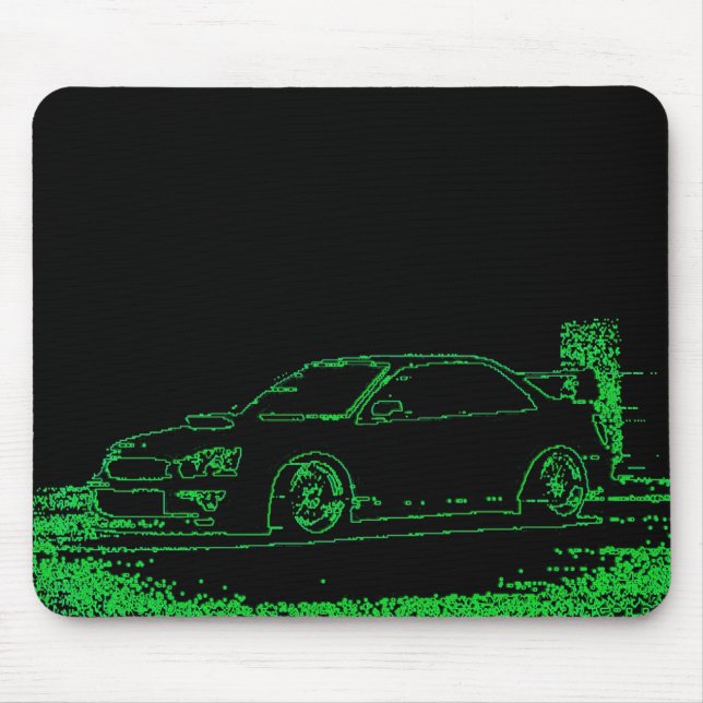 Mousepad Tapete do rato do esboço do bocado de Subaru 8 (Frente)