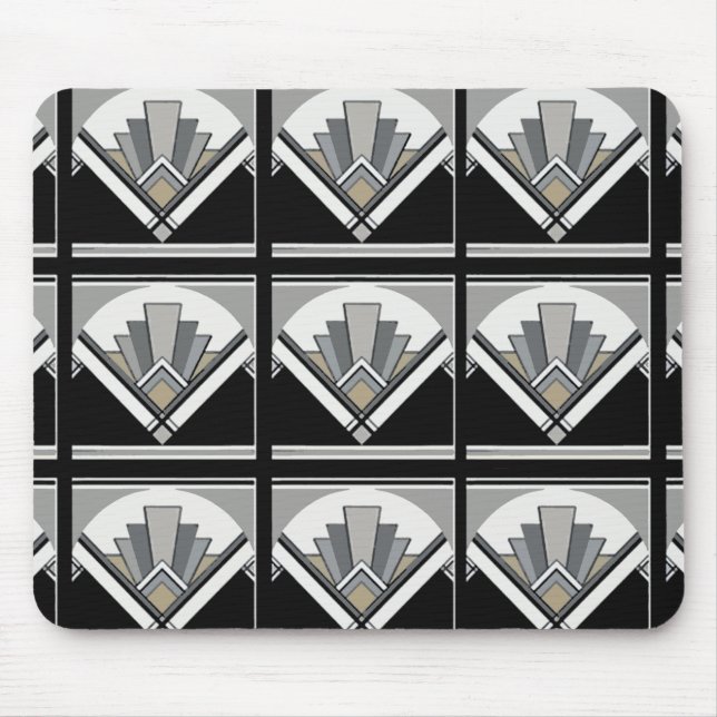 Mousepad Tapete do rato do fã do art deco (Frente)