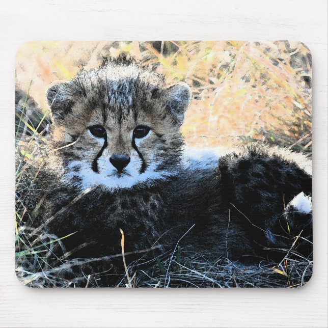 Mousepad Tapete do rato do filhote da chita (Frente)