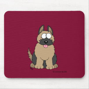 Mousepad Tapete do rato do filhote de cachorro do german