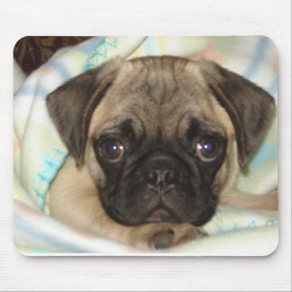 Mousepad Tapete do rato do filhote de cachorro do Pug