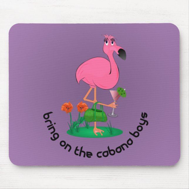 Mousepad Tapete do rato do flamingo (Frente)