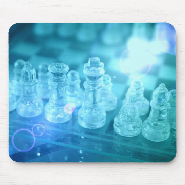 Mousepad Tapete do rato do fósforo da xadrez (Frente)