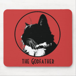 Mousepad Tapete do rato do gato do smoking