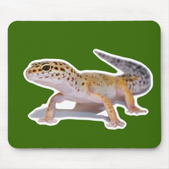 Mousepad Tapete do rato do geco do leopardo (Frente)