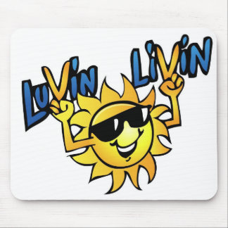Mousepad Tapete do rato do gráfico de Luvin Livin Sun