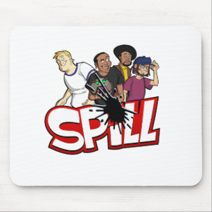 Mousepad Tapete do rato do grupo do derramar