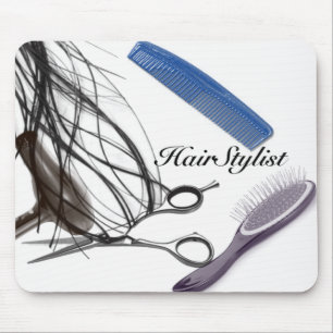 Mousepad tapete do rato do hairstylist