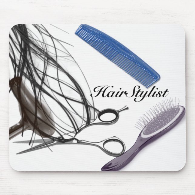 Mousepad tapete do rato do hairstylist (Frente)