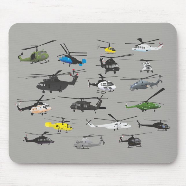 Mousepad Tapete do rato do helicóptero (Frente)