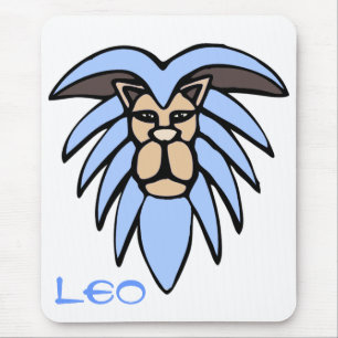 Mousepad Tapete do rato do horóscopo de Leo