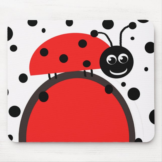 Mousepad Tapete do rato do joaninha (Frente)