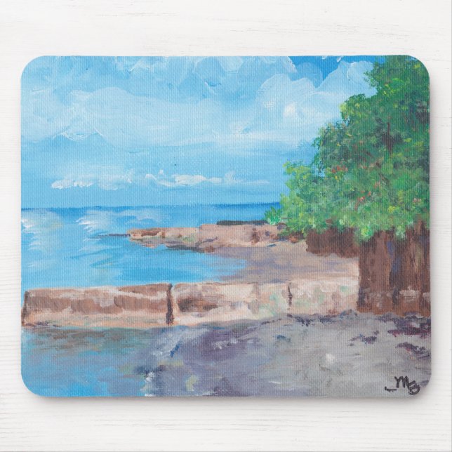 Mousepad Tapete do rato do Lago Erie (Frente)