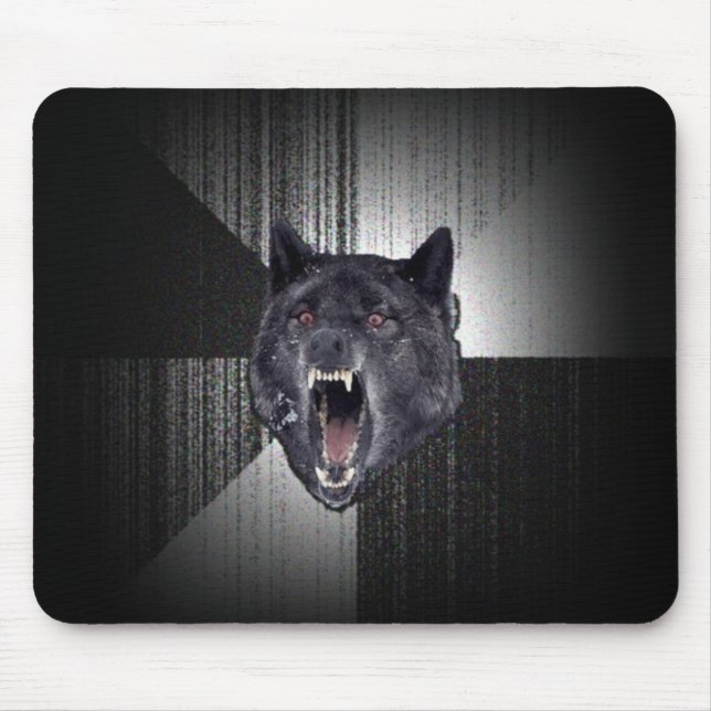 Mousepad Tapete do rato do lobo da demência (Frente)