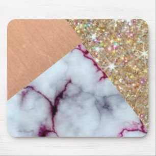 Mousepad Tapete do rato do mármore Glitter