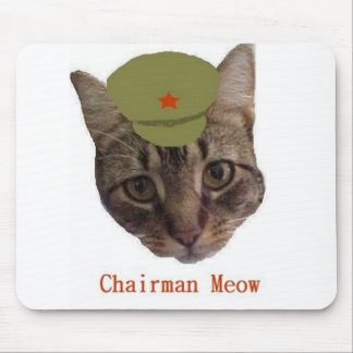 Mousepad Tapete do rato do Meow do presidente