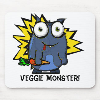 Mousepad Tapete do rato do monstro do vegetariano