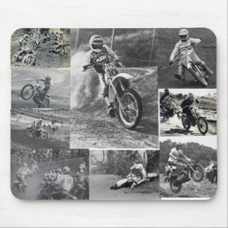 Mousepad Tapete do rato do motocross da velha escola
