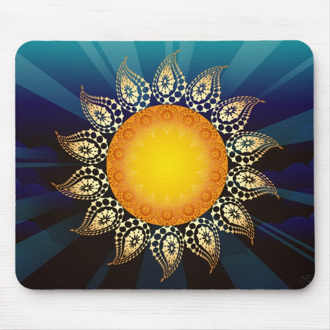 Mousepad Tapete do rato do nascer do sol (Frente)
