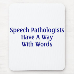 Mousepad Tapete do rato do patologista de discurso