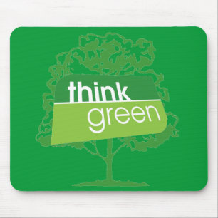 Mousepad Tapete do rato do pense verde